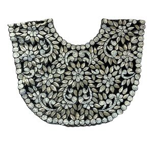 Vintage hand beaded over the head cape